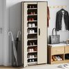 vidaXL Schuhschrank Creme 60x30x166 cm Stoff