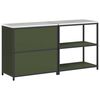 vidaXL Aufbewahrungsset f&uuml;r die K&uuml;che mit Regal 2 pcs Olive Gr&uuml;n