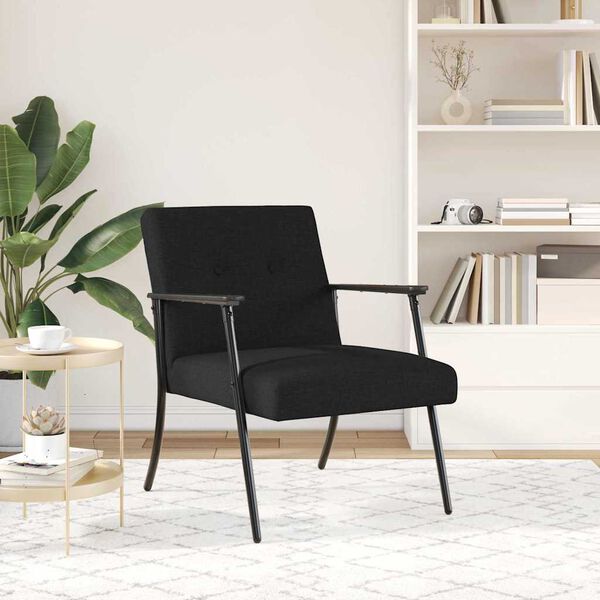 vidaXL Sessel Schwarz 59 x 75 x 78 cm Stoff