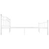 vidaXL Bettgestell Wei&szlig; Metall 180&times;200 cm