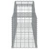 vidaXL Gabionen mit Hochbogen 7 Stk. 300x50x60/80 cm Verzinktes Eisen