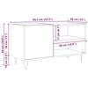 vidaXL Plattenschrank Altholz-Optik 84,5x38x48 cm Holzwerkstoff