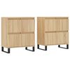 vidaXL Sideboards 2 Stk. Sonoma-Eiche Holzwerkstoff