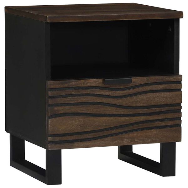 vidaXL Nachttisch Walnuss 40 x 33 x 46 cm Massivholz Akazie