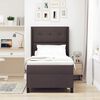 vidaXL Boxspringbett mit Matratze Dunkelbraun 90 x 200 cm Stoff