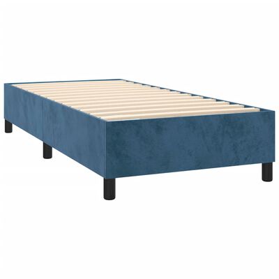 vidaXL Bettgestell Dunkelblau 90x190 cm Samt