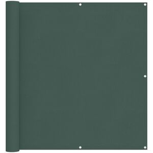 vidaXL Balkonsichtschutz Dunkelgr&uuml;n 110 x 400 cm Oxford-Stoff