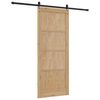 vidaXL Schiebet&uuml;r ORKDAL Braun 86 x 211 cm Massives Kiefernholz