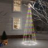 vidaXL LED-Weihnachtsbaum mit Erdn&auml;geln Mehrfarbig 310 LEDs 300 cm