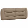 vidaXL Bett mit Matratze "Hvar" Cappuccino-Braun 120x200 cm Kunstleder
