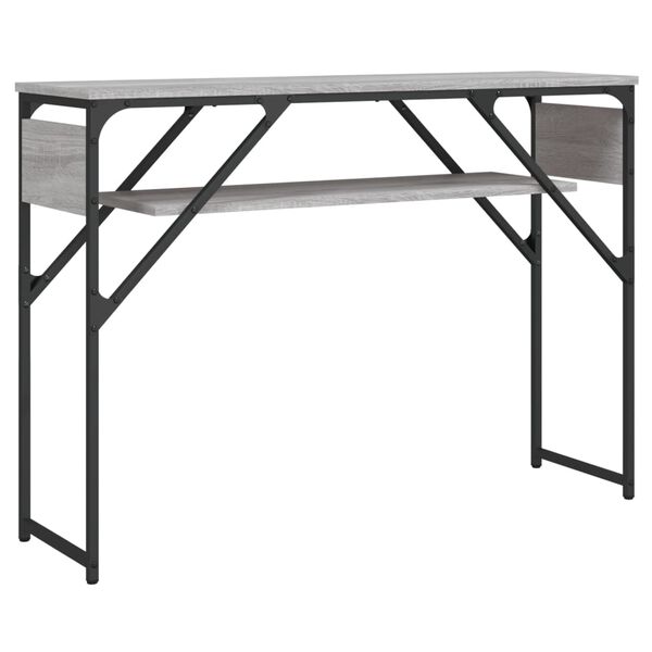 vidaXL Konsolentisch mit Ablage Grau Sonoma 105x30x75cm Holzwerkstoff