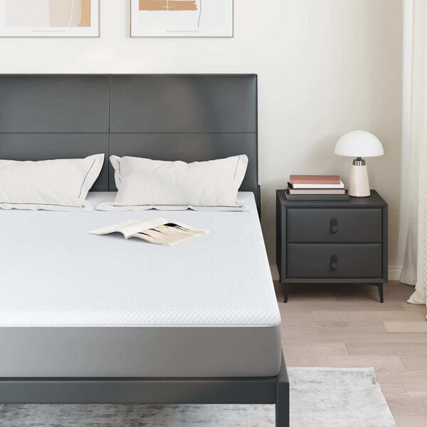 vidaXL Matratzenauflage Wei&szlig; 70 x 200 x 3.5 cm Jacquard Stoff