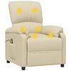vidaXL Massagesessel Creme Stoff