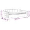 vidaXL Tagesbett mit Matratze Dunkelgrau 100x200 cm Samt