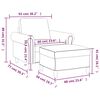 vidaXL Sessel mit Hocker Hellgrau 60 cm Samt
