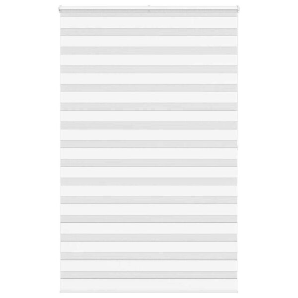 vidaXL Doppelrollo Wei&szlig; 145x200 cm Stoffbreite 140,9 cm Polyester