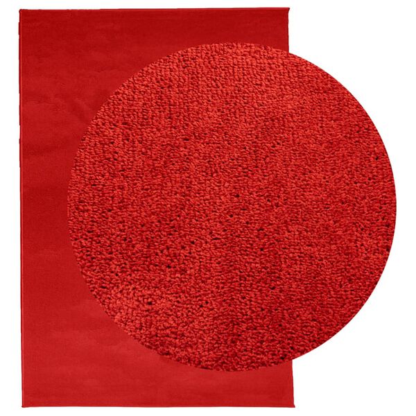 vidaXL Teppich OVIEDO Kurzflor Rot 140x200 cm