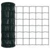 vidaXL Eurozaun Gr&uuml;n 0,6 x 10 m PVC-beschichtetes Eisen