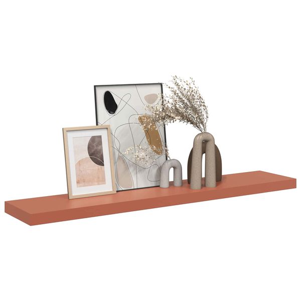 vidaXL Wandregal Wandmontiert Rot 120 x 23,5 x 4 cm Holzwerkstoff