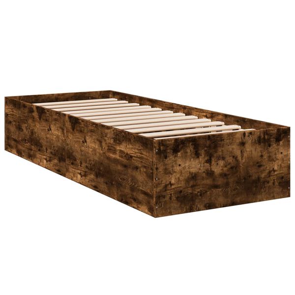 vidaXL Bettgestell R&auml;uchereiche 90x190 cm Holzwerkstoff