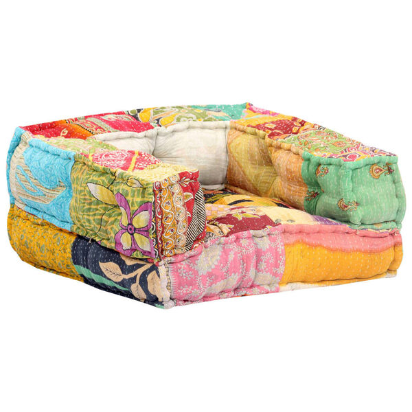 vidaXL Modularer Pouf Patchwork Stoff