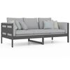 vidaXL Tagesbett Grau Massivholz Kiefer 90x200 cm