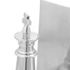 vidaXL Buchst&uuml;tzen 2 pcs Silber 11 x 12 x 19,5 cm Aluminium