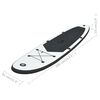 vidaXL Aufblasbares Stand Up Paddle Board Set Schwarz und Weiß