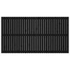vidaXL Wand-Kopfteil Schwarz 204x3x110 cm Massivholz Kiefer