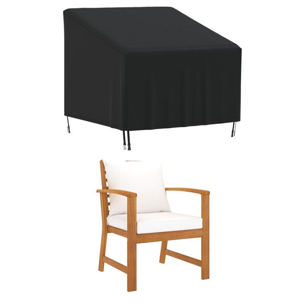 vidaXL Abdeckungen f&uuml;r Gartensessel 2 Stk. 90x90x50/75 cm 420D Oxford