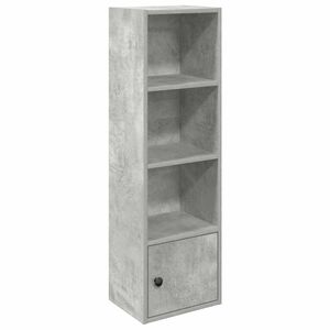 vidaXL B&uuml;cherregal Betongrau 31x24x102 cm Holzwerkstoff