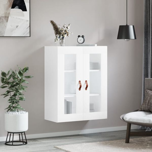 vidaXL Wandschrank Wei&szlig; 69,5x34x90 cm