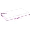 vidaXL Wandregal Dunkelbraun 100x60x(2-6)cm Massivholz Eiche Behandelt