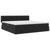 vidaXL Aufbewahrungsbett mit Matratze Schwarz 200 x 200 cm Samt