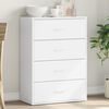 vidaXL Sideboard Wei&szlig; 60x31x84 cm Holzwerkstoff