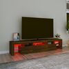 vidaXL TV-Schrank mit LED-Leuchten Braun Eichen-Optik 200x36,5x40 cm