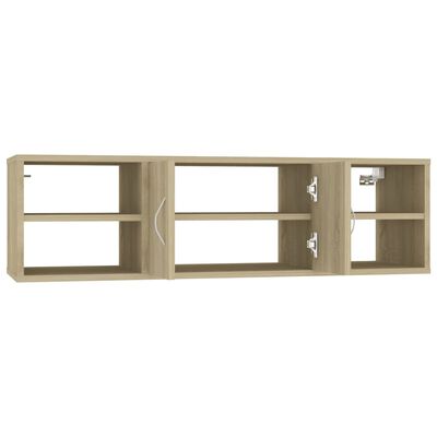 vidaXL Wandregal Sonoma-Eiche 102x30x29 cm Holzwerkstoff