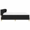 vidaXL Boxspringbett mit Matratze Schwarz 180 x 200 cm Stoff