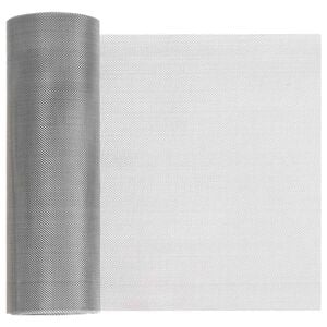 vidaXL Mesh Bildschirm 20 x 500 cm 30 Mesh Edelstahl 201 Silber