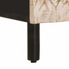 vidaXL Nachttisch 2 pcs Wei&szlig; 40 x 33 x 46 cm Massivholz Mango