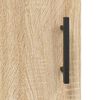 vidaXL Sideboard Sonoma-Eiche 90x34x80 cm Holzwerkstoff