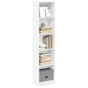 vidaXL B&uuml;cherregal Wei&szlig; 40x24x176 cm Holzwerkstoff