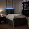 vidaXL Boxspringbett mit Matratze Taupe 120x190 cm Stoff