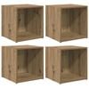 vidaXL TV-Schrankset 4 pcs Artisan-Eiche 37 x 35 x 37,5 cm