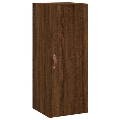 vidaXL Wandschrank Braun Eichen-Optik 34,5x34x90 cm