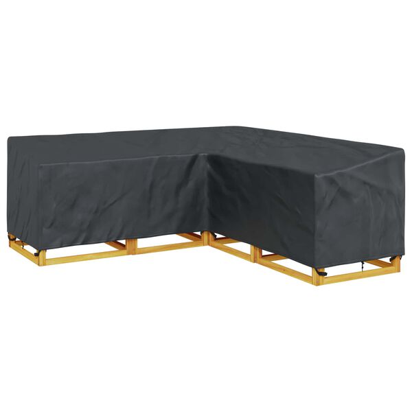 vidaXL M&ouml;belbezug Schwarz 235 x 235 x 80 cm 420D Oxford Stoff
