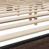 vidaXL Bettgestell Braun Eichen-Optik 200x200 cm Holzwerkstoff Metall