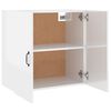vidaXL Wandschrank Hochglanz-Wei&szlig; 60x31x60 cm Holzwerkstoff