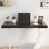 vidaXL Tischplatte 100x40x(2-6) cm Massivholz Behandelt Baumkante