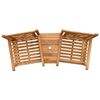 vidaXL Stuhl Braun 152 x 63 x 89 cm Massivholz Teak